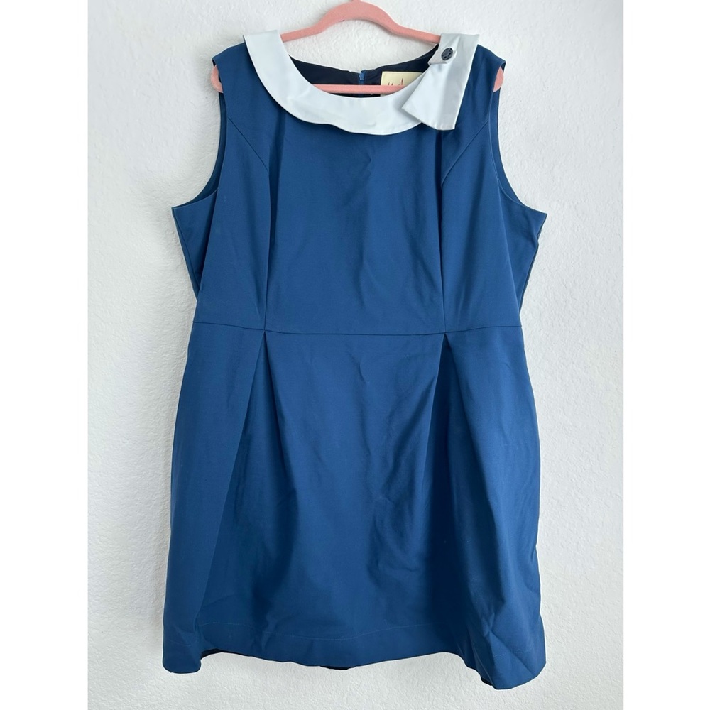 Myrtlewood of California Navy Sleeveless Dress Plus Size 3x